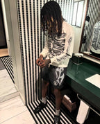 Black and White T-Shirt - Men's