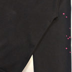 Black Cotton Print Pullover - Men's