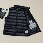Black Nylon Lightweight Gilet - Men's