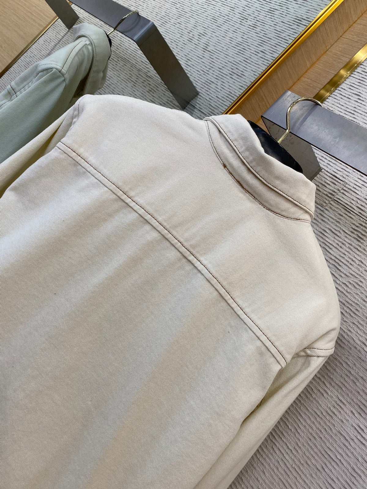 Cream Corduroy Patch Long-Sleeve - Men's