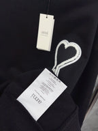 Navy Cotton Heart Logo Crewneck - Men's