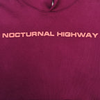Burgundy Cotton Slogan Pullover - Men's