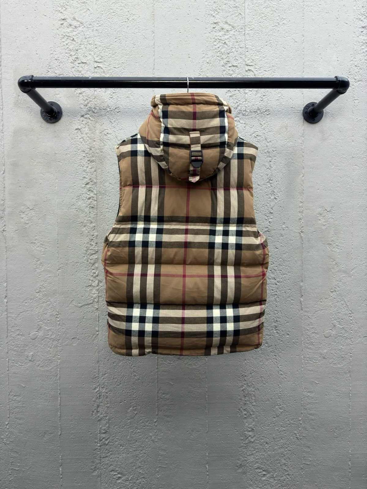 Vintage Check Hooded Jacket - Men's