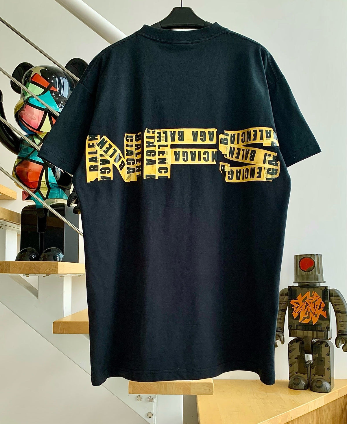 Navy Cotton Graphic Short-Sleeve - Men's