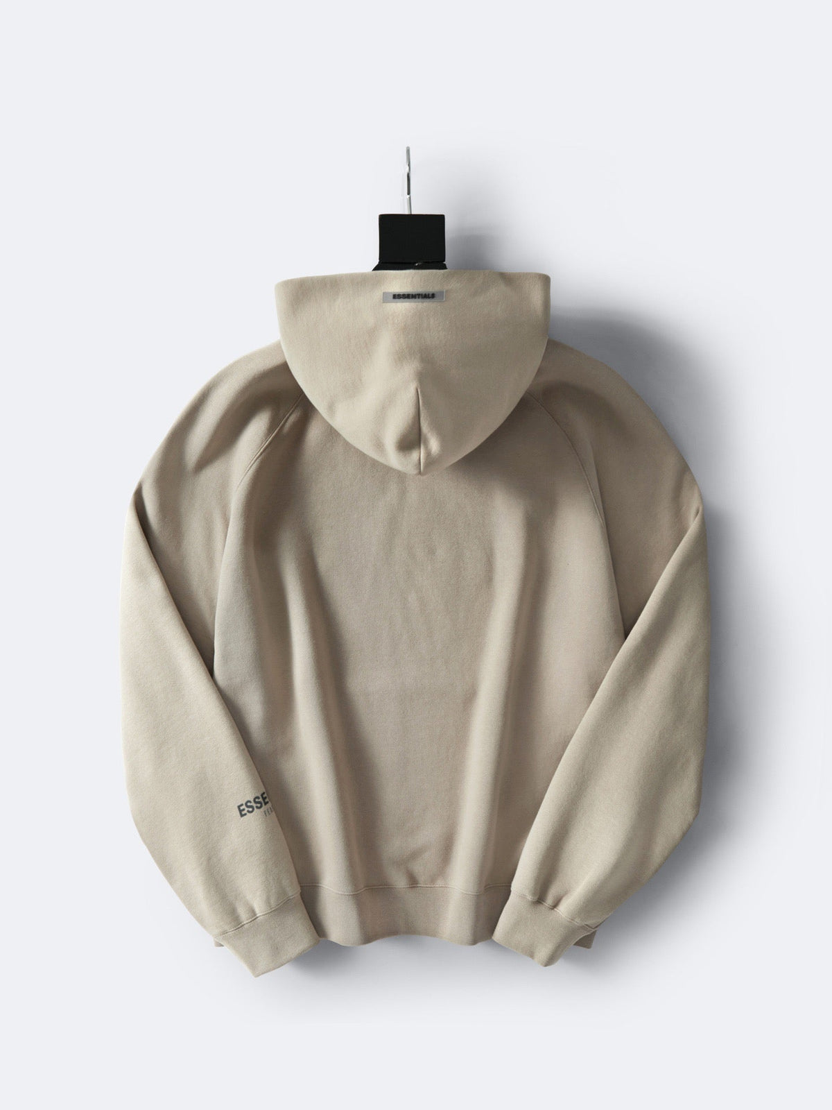 Beige Cotton Logo Pullover - Men's