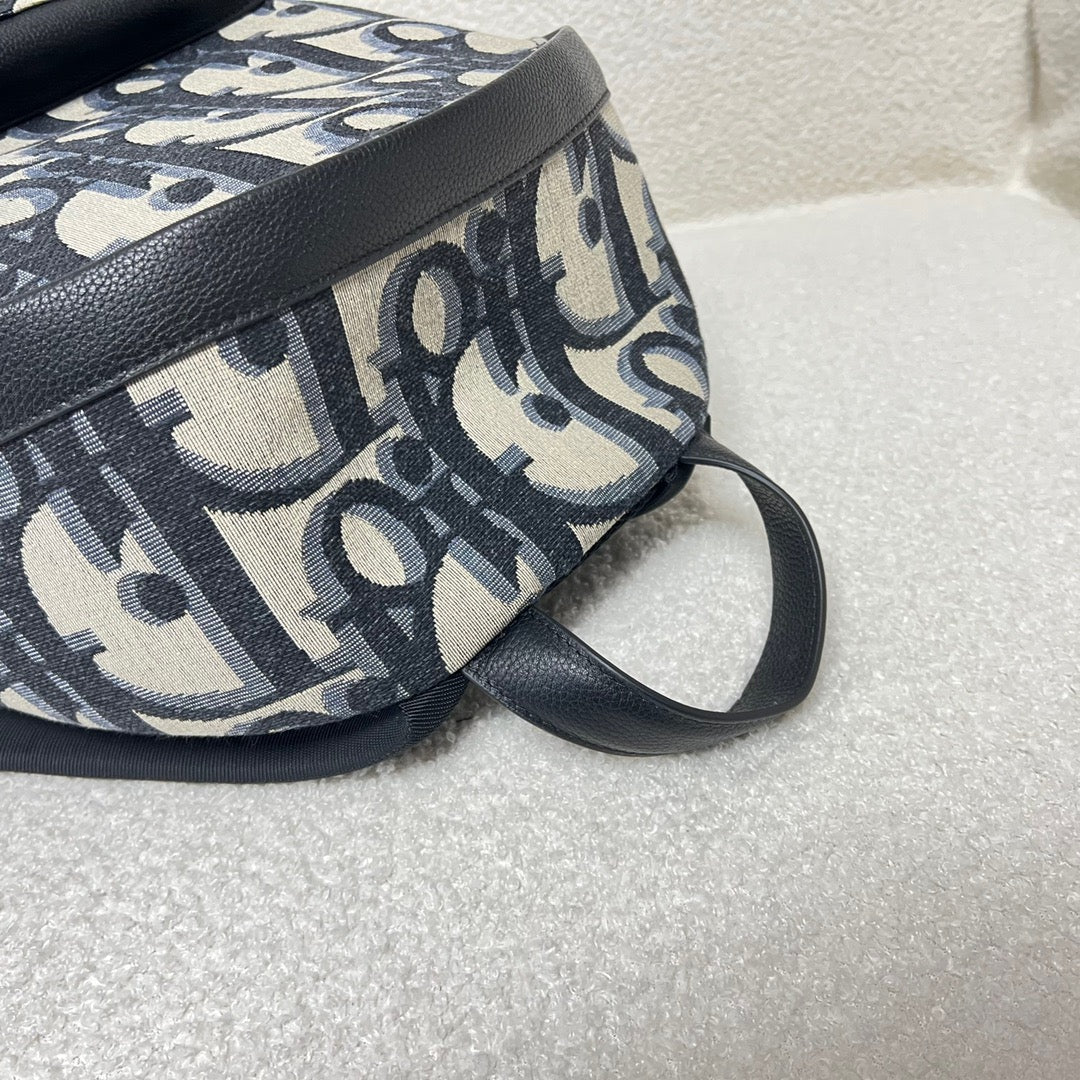Classic Oblique Black Backpack