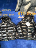 Black Puffer Jacket - Men's