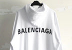 White Cotton Bold Text Pullover - Men's