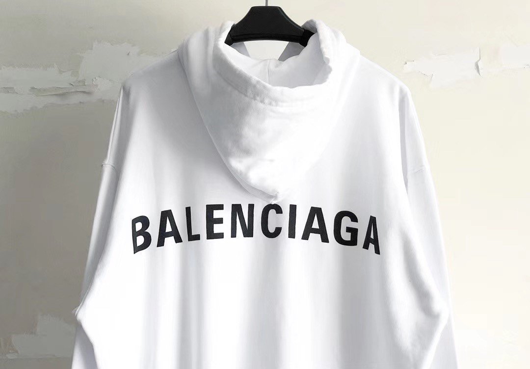 White Cotton Bold Text Pullover - Men's