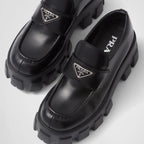 Brushed leather Monolith loafers – the Monolith loafers made of iconic and elegant brushed leather reinterpret – LUX VERSE Luxury Designer Fashion Outlet