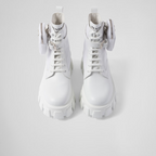 Monolith leather and Re-Nylon boots with pouch – monolith boots embody the hybrid soul – LUX VERSE Luxury Designer Fashion Outlet
