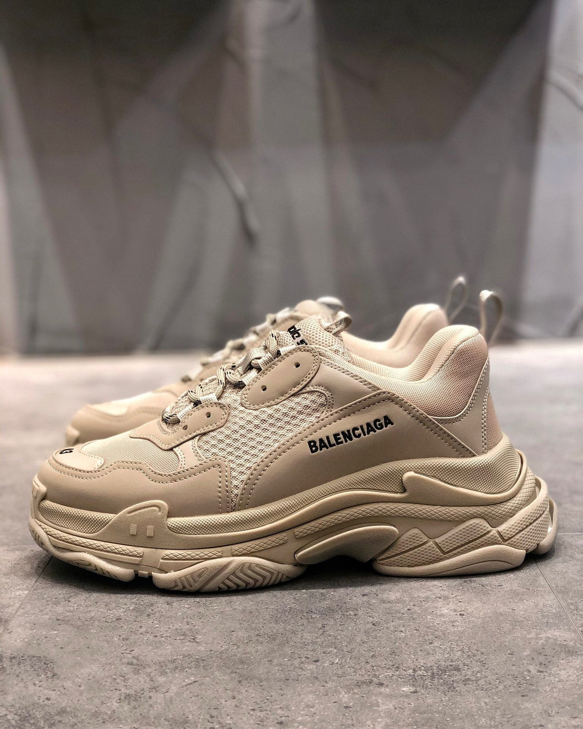 Triple S Tan Sneakers