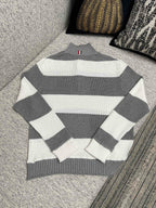Grey Knit Argyle Long-Sleeve - Men's