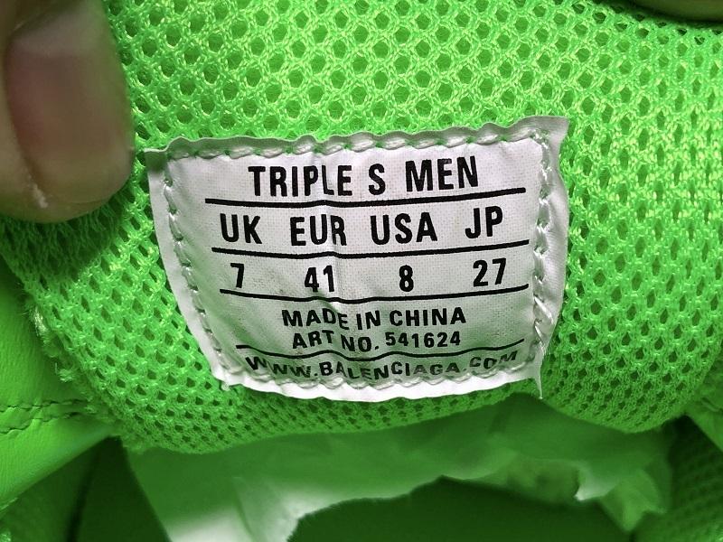 Triple S Neon Green Sneakers