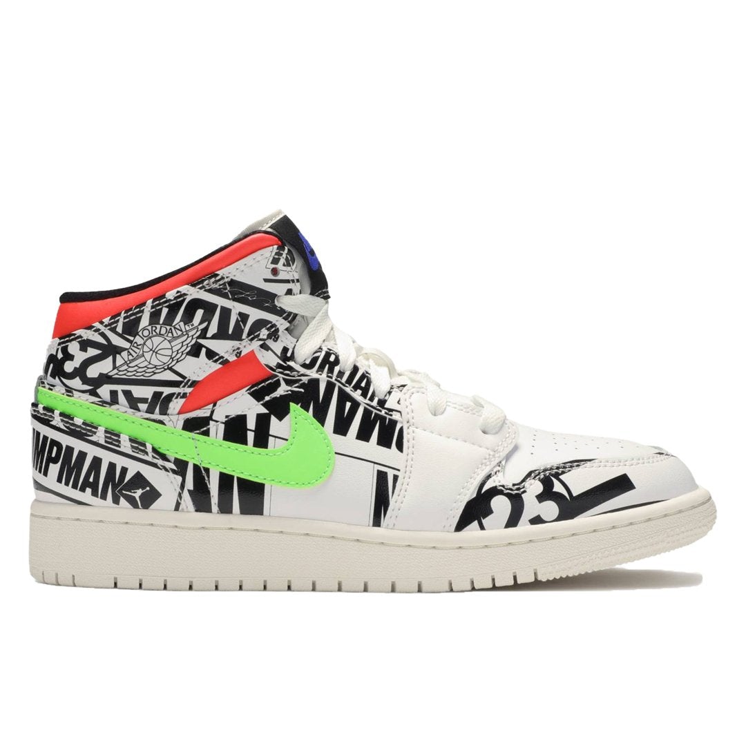 All Over Logos – Air Jordan 1 Mid All Over logos – LUX VERSE Luxury Designer Fashion Outlet