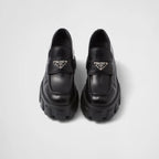 Brushed leather Monolith loafers – this shoe, which takes its name from the chunky rubber sole, is an expression – LUX VERSE Luxury Designer Fashion Outlet