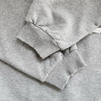 Grey Cotton Bold Text Pullover - Men's