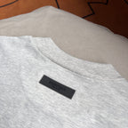 Grey Cotton Text Logo Short-Sleeve - Men's
