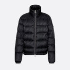 Oblique Down Jacket – the black technical jacquard down jacket pays tribute to House heritage with a tonal – LUX VERSE Luxury Designer Fashion Outlet
