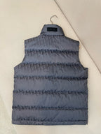 Blue Nylon Quilted Gilet - Men's