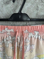Scenic Print Silk Shorts - Men's