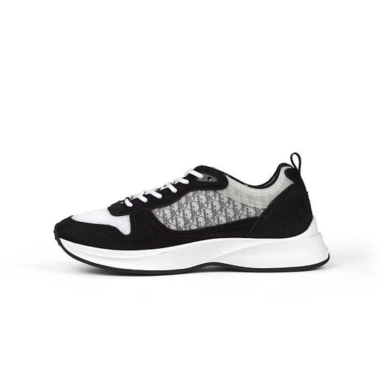 Black Mesh Colourblock Runner - Men's
