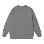 Black Cotton Scattered Print Crewneck - Men's