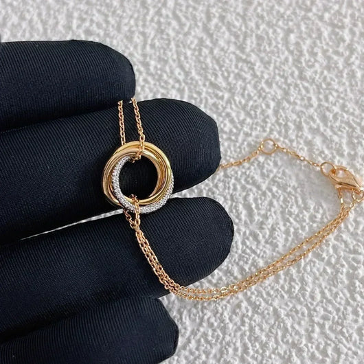 TRINITI BRACELET GOLD SILVER ROSE GOLD DIAMONDS