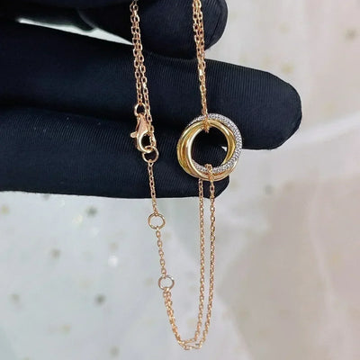 TRINITI BRACELET GOLD SILVER ROSE GOLD DIAMONDS