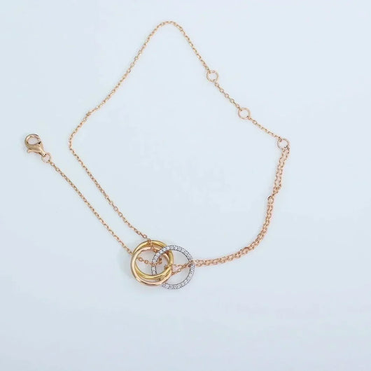 TRINITI BRACELET GOLD SILVER ROSE GOLD DIAMONDS