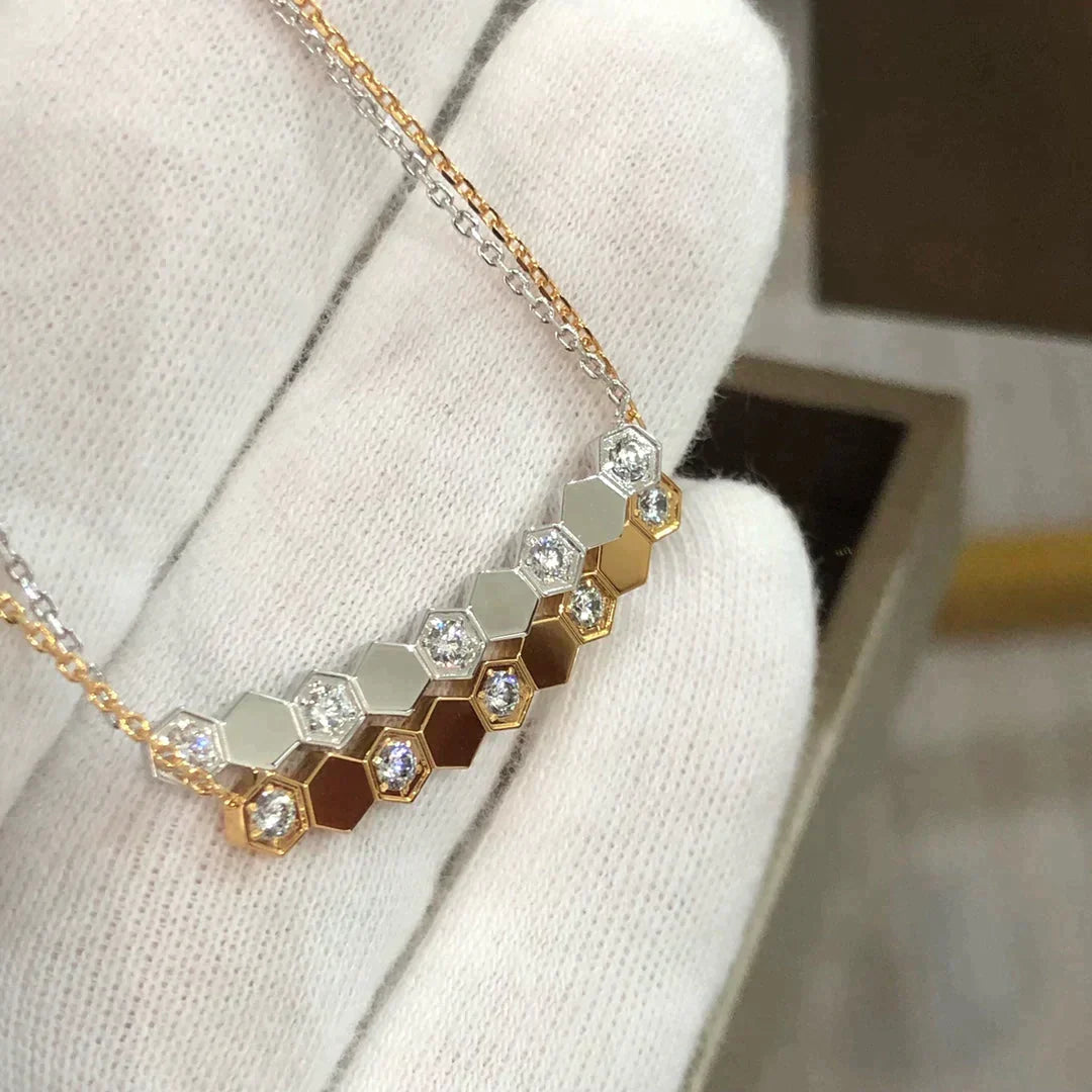 Bee Love Necklace Diamond – LUX VERSE Luxury Designer Fashion Outlet