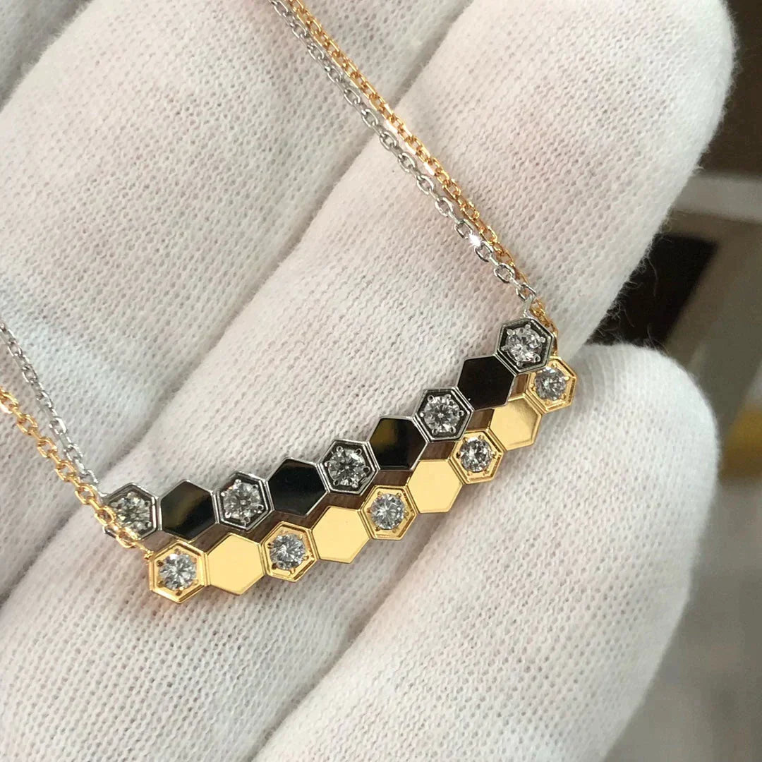 Bee Love Necklace Diamond – LUX VERSE Luxury Designer Fashion Outlet