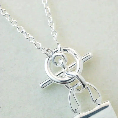 POP H PEDANT SILVER NECKLACE