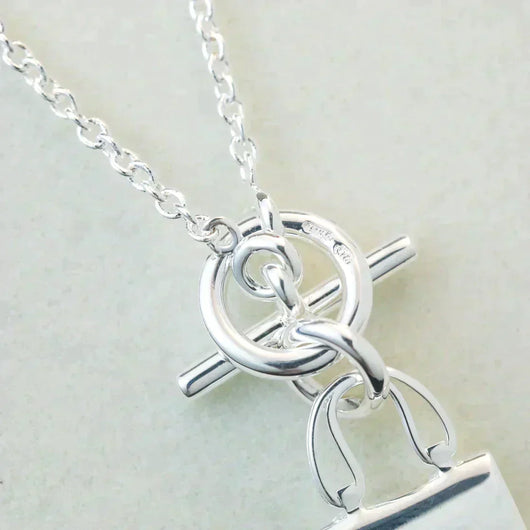 POP H PEDANT SILVER NECKLACE