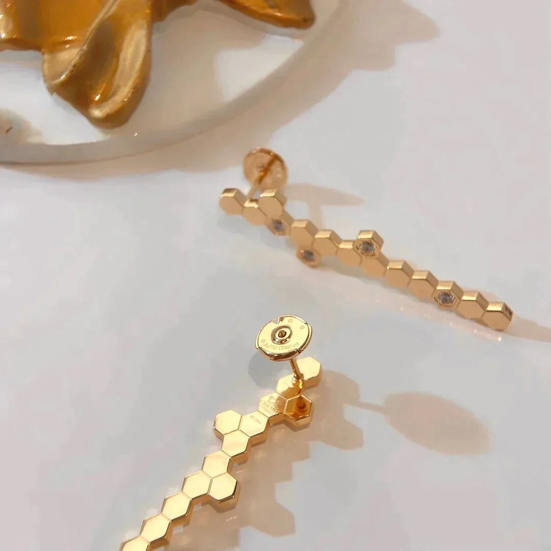 Bee My Love Diamnd Long Stud Earrings – LUX VERSE Luxury Designer Fashion Outlet