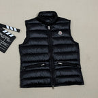 Black Nylon Lightweight Gilet - Men's