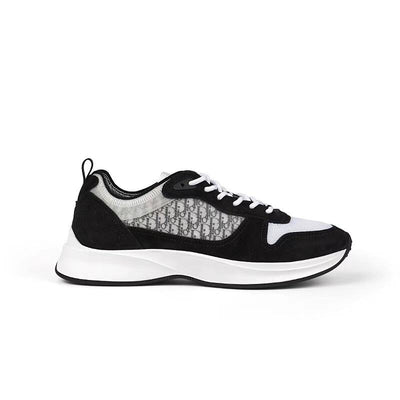 Black Mesh Colourblock Runner - Men's