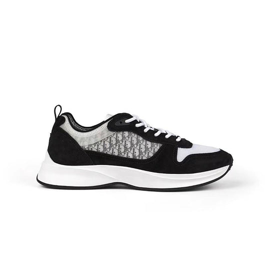 Black Mesh Colourblock Runner - Men's