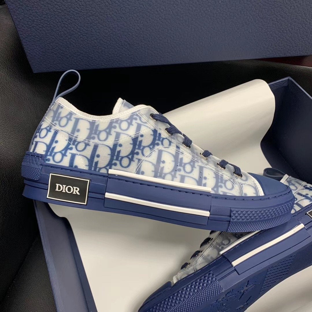 B23 Low Blue Oblique Sole Sneakers