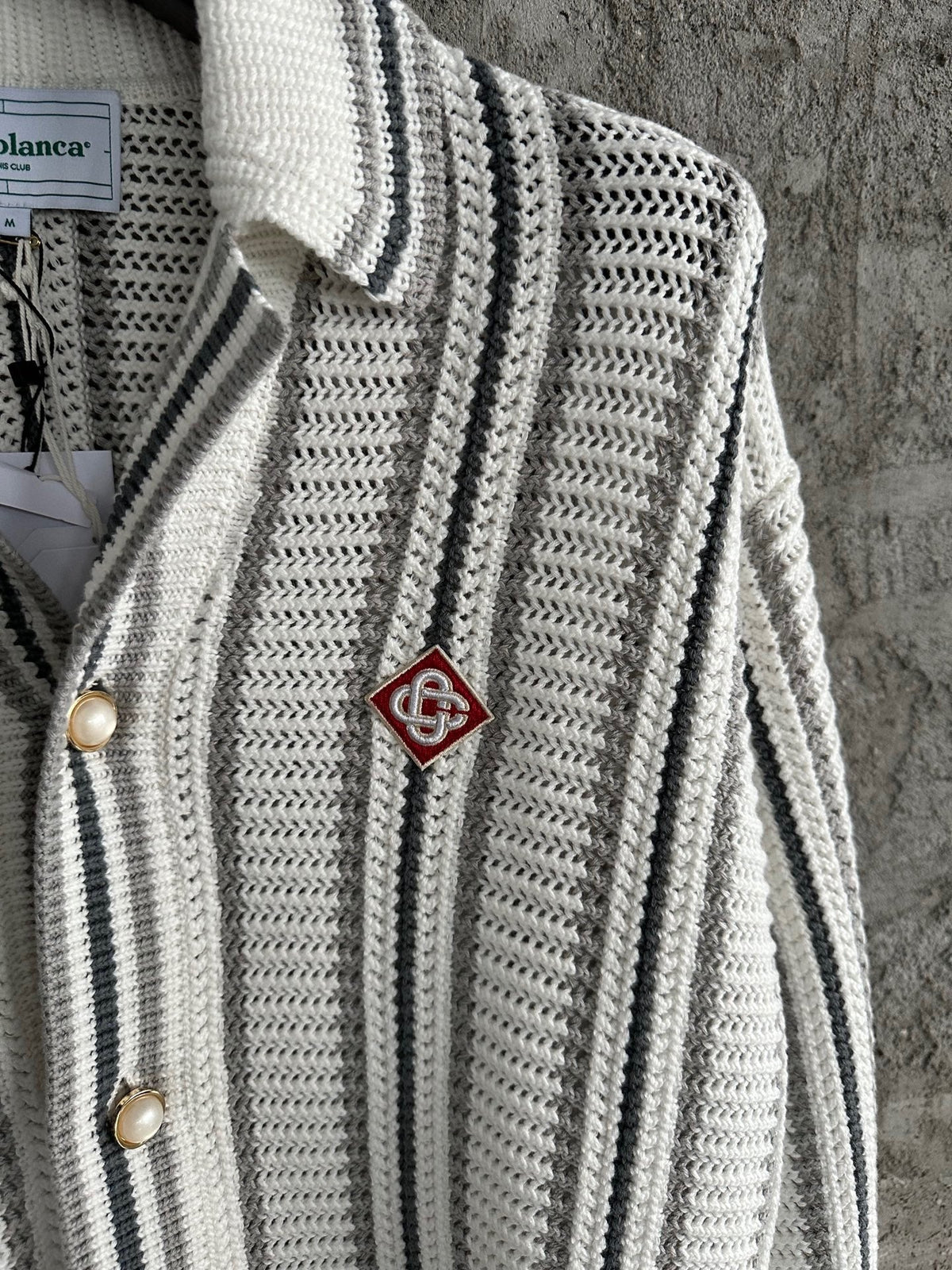 Pinstripe Silk Shirt - Men's
