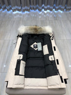 Black and White Parka - Men's
