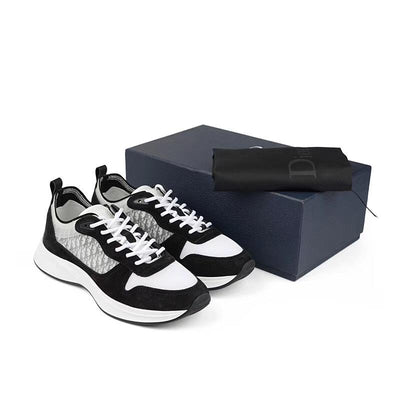 Black Mesh Colourblock Runner - Men's