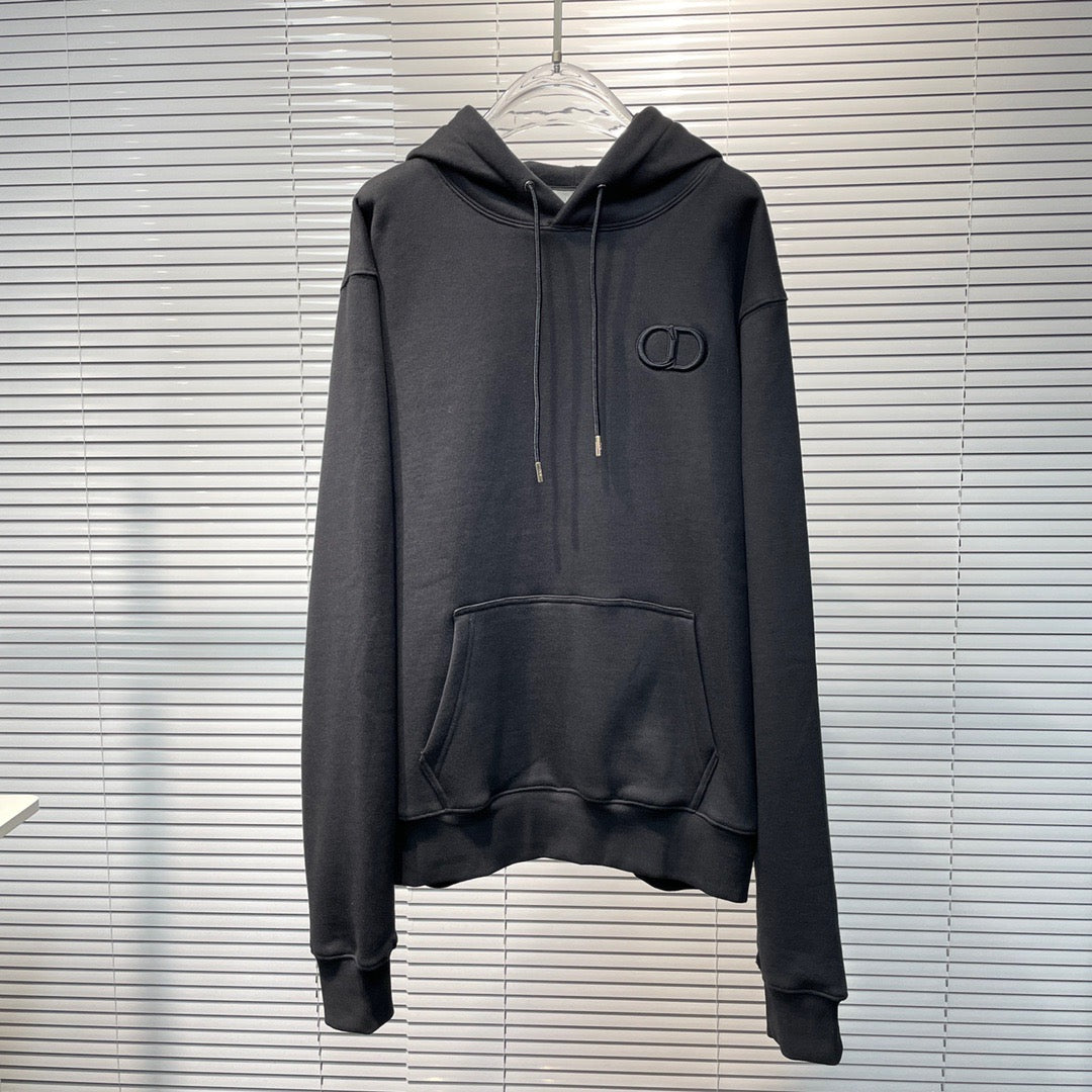 Navy Cotton Plain Pullover - Men's