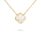 PURE CLOVER ROSE GOLD MOP NECKLACE