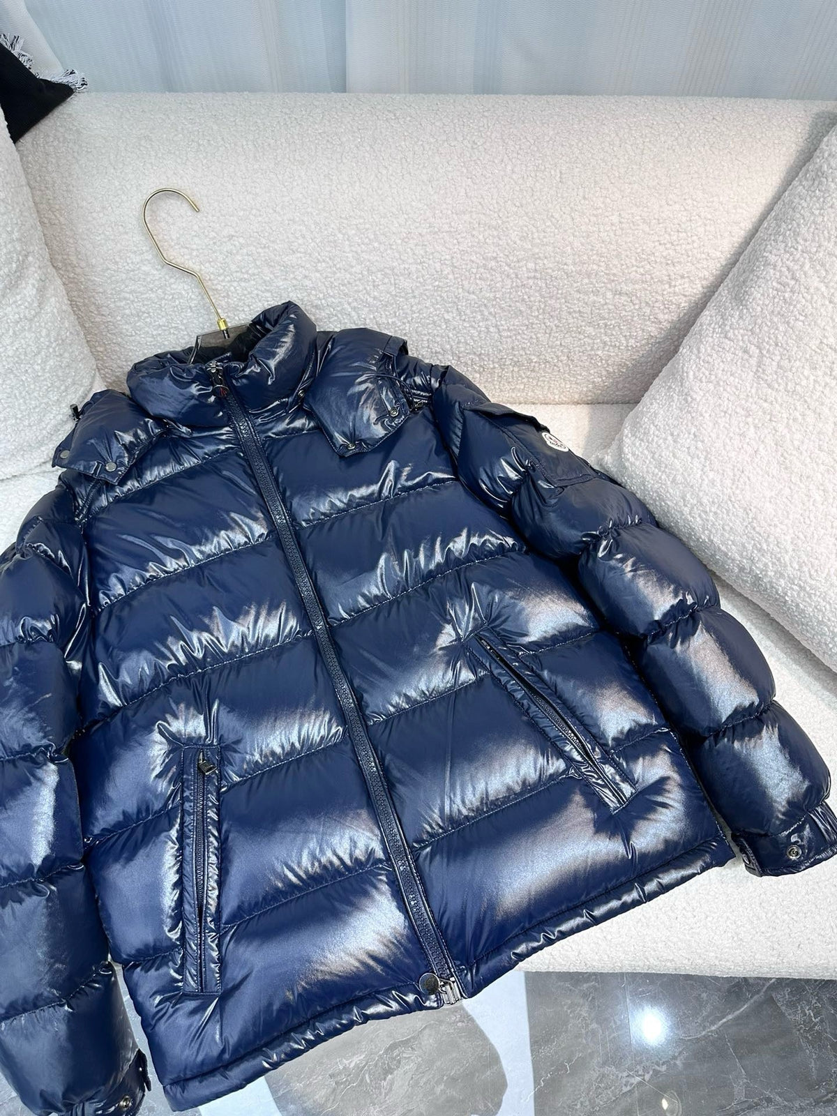 Blue Puffer Jacket - Men's