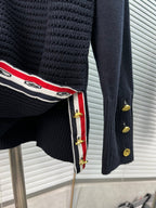 Grey Knit Cardigan - Men's