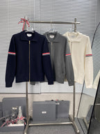 RWB Stripe Cardigan Navy - Men's