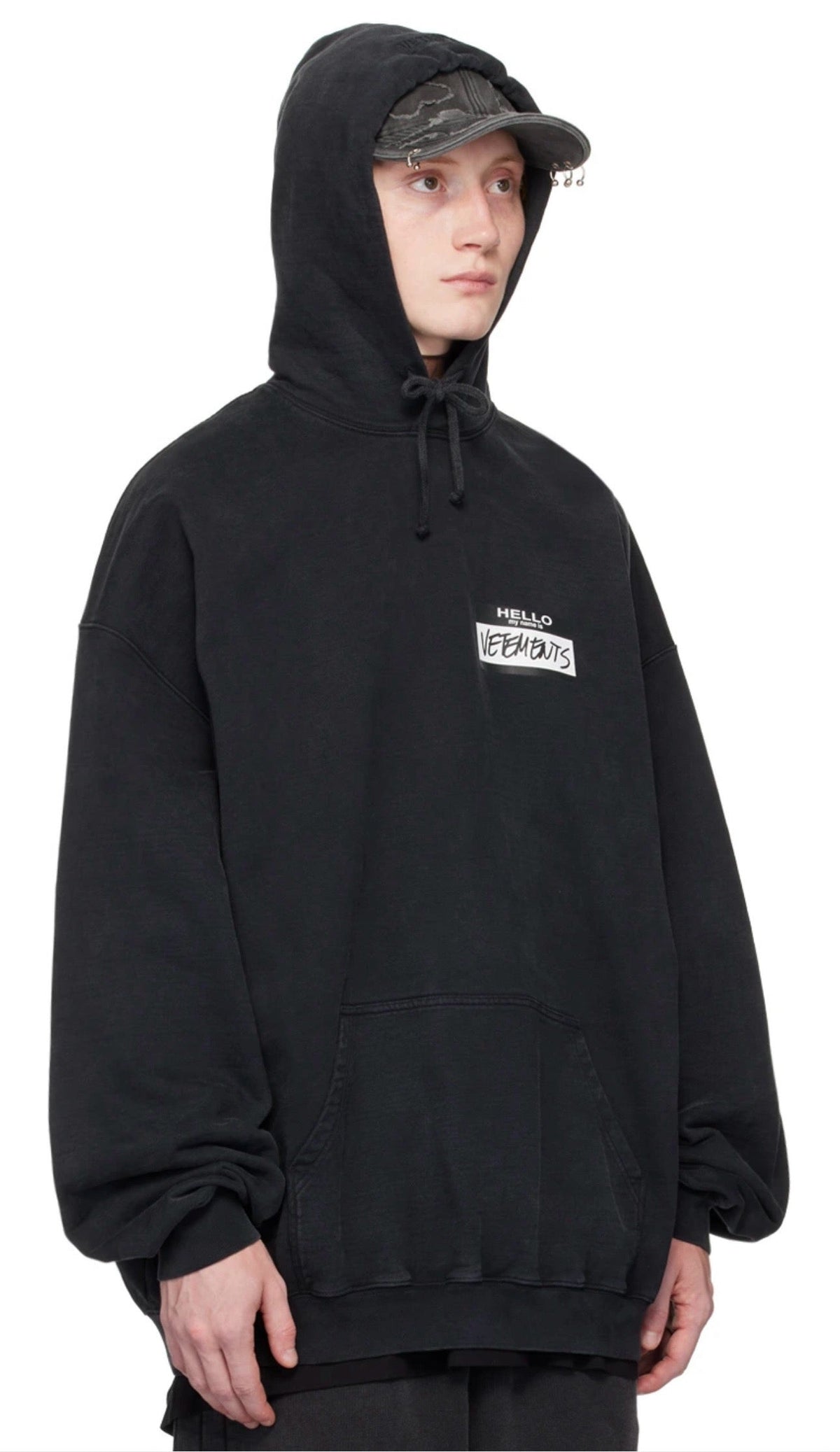 Washed Patch Logo Hoodie - Men's