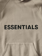 Beige Cotton Logo Pullover - Men's