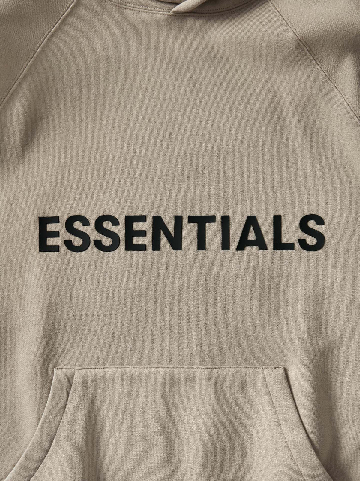 Beige Cotton Logo Pullover - Men's